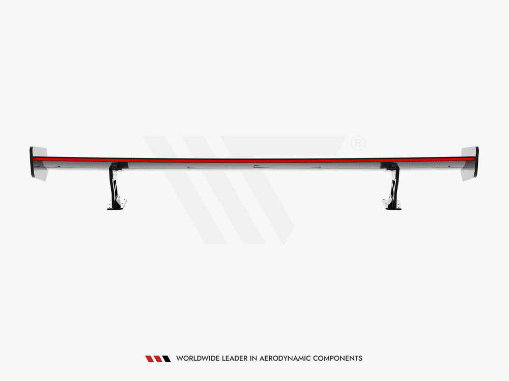 Carbon Spoiler With External Brackets Uprights + Led Bmw 3 / M3 Coupe E92