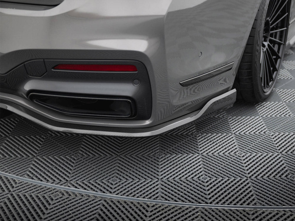 Prepreg Carbon Fiber Rear Splitter Bmw 7 M-Pack G11 / G12 Facelift