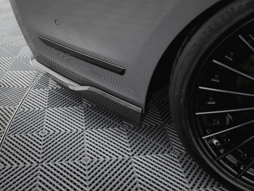 Prepreg Carbon Fiber Rear Splitter Bmw 7 M-Pack G11 / G12 Facelift