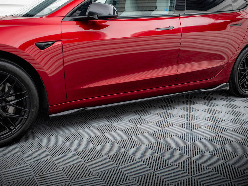 Side Skirts Diffusers V.1 Tesla Model 3 FL Project Highland