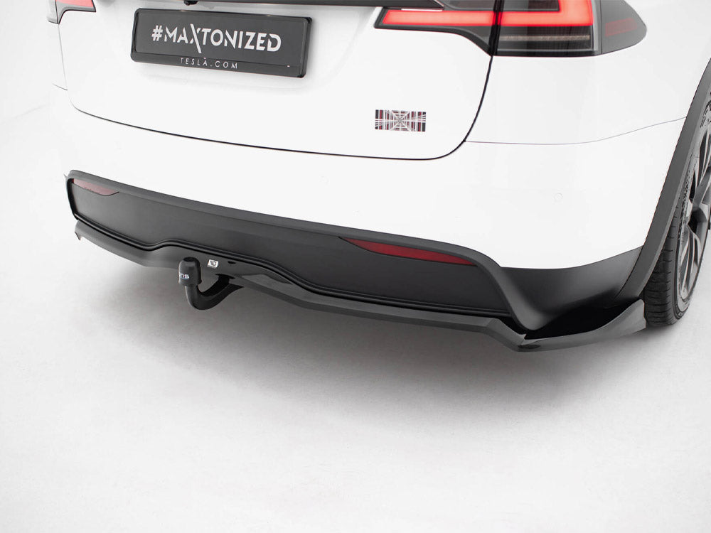 Rear Splitter (Vertical Bars) V.2 Tesla Model X Mk1 Facelift