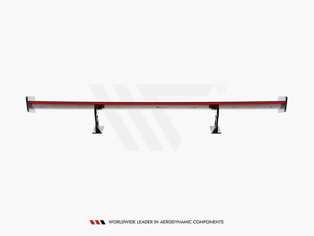 Carbon Spoiler With Internal Brackets Uprights + Led Volkswagen Jetta Gli Mk7