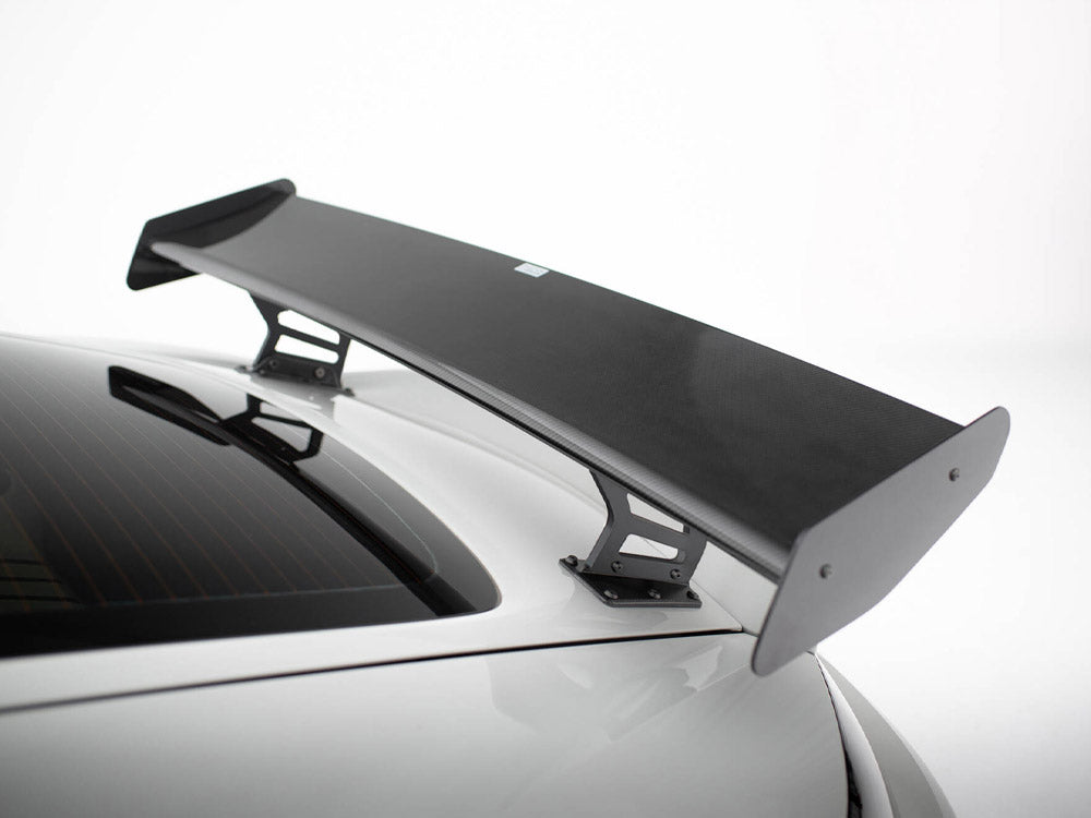 Carbon Spoiler With Internal Brackets Uprights V.2 + Led Porsche 718 Cayman Gts 982C