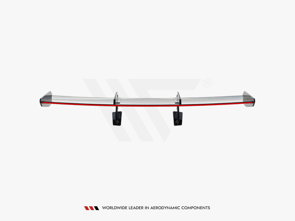 Carbon Spoiler With Upper Swan Mounting V.1 + Led Porsche 718 Cayman Gts 982C