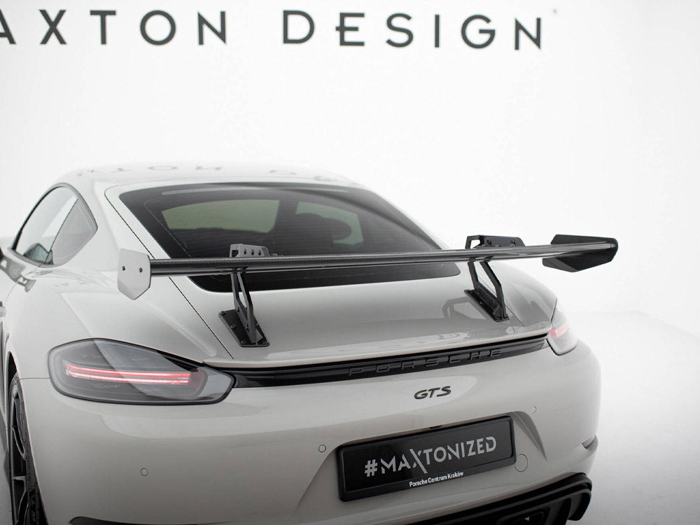 Carbon Spoiler With Upper Swan Mounting V.2 Porsche 718 Cayman Gts 982C
