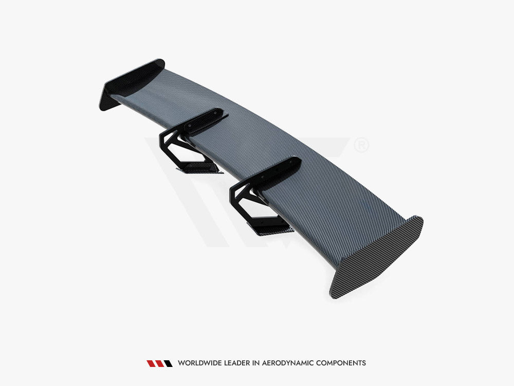 Carbon Spoiler With Upper Swan Mounting V.2 + Led Porsche 718 Cayman Gts 982C