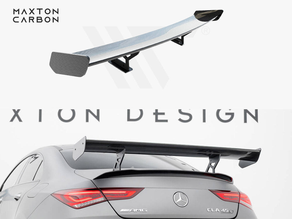 Carbon Spoiler With Internal Brackets Uprights Mercedes-Benz CLA Coupe C118 / C118 Facelift