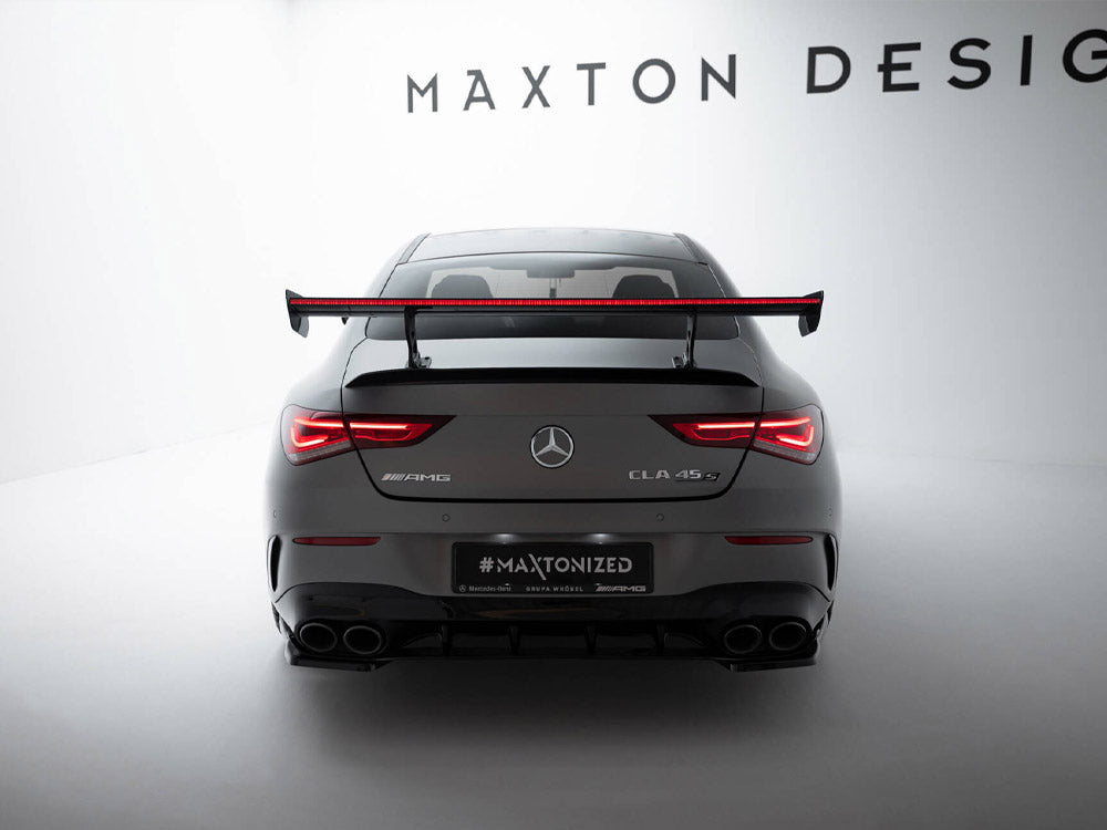 Carbon Spoiler With Internal Brackets Uprights + LED Mercedes-Benz CLA Coupe C118 / C118 Facelift