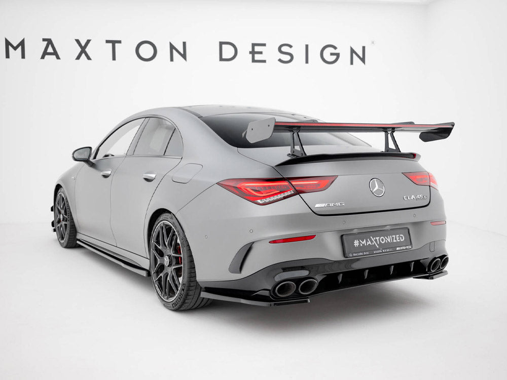 Carbon Spoiler With Upper Swan Mounting + LED Mercedes-Benz CLA Coupe C118 / C118 Facelift