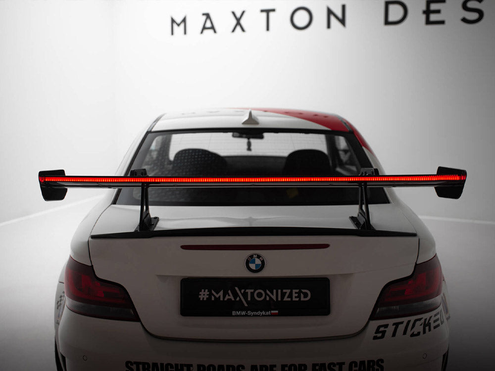 Carbon Spoiler With Upper Swan Mounting + Led Bmw 1 M E82