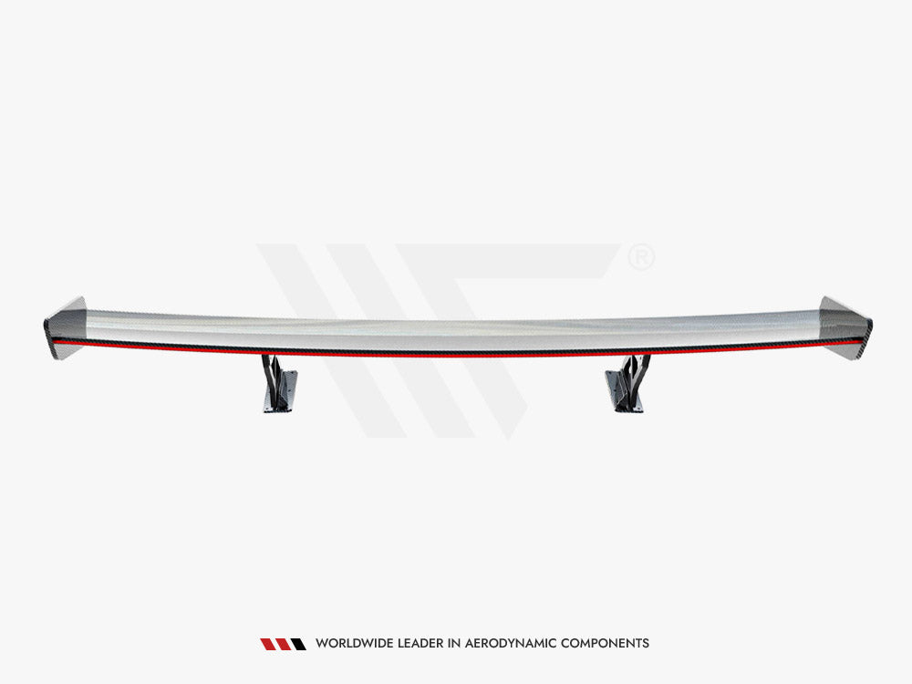 Carbon Spoiler With Internal Brackets Uprights V.2 + Led Bmw 1 M E82