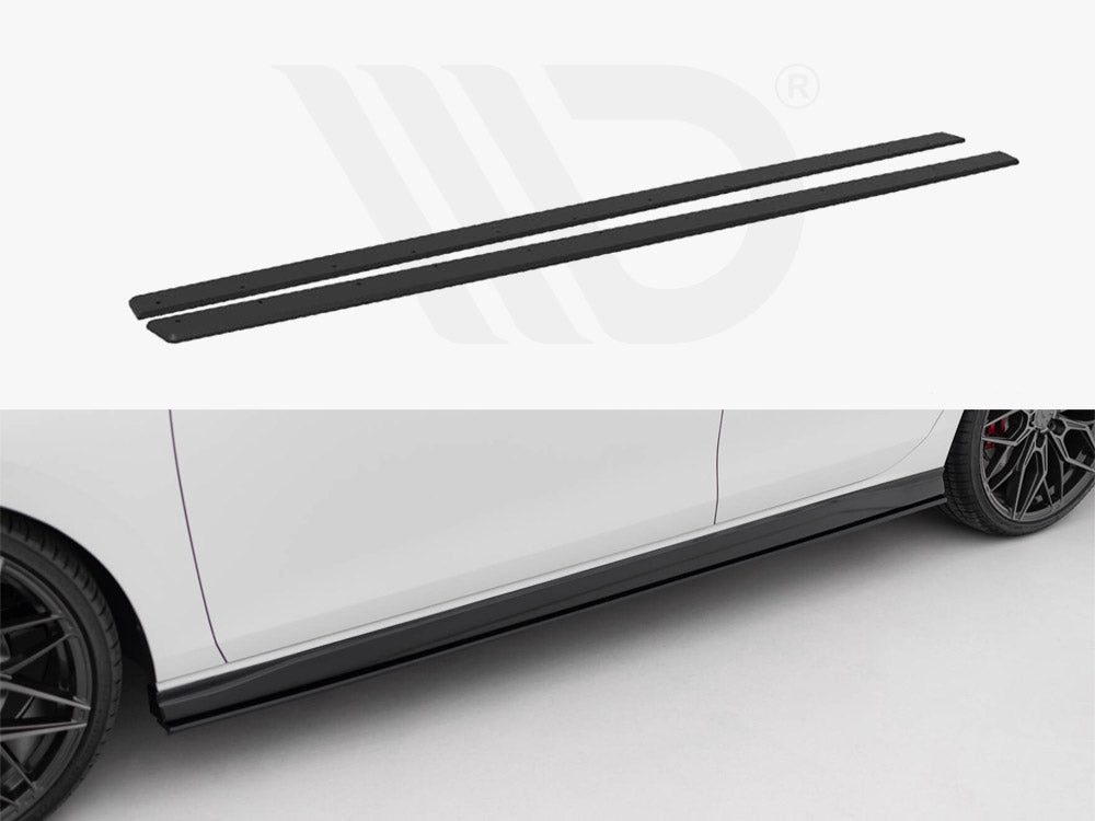 Street Pro Side Skirts Diffusers V.2 Volkswagen Golf Gti / Gte / Gti Clubsport / R-Line Mk8