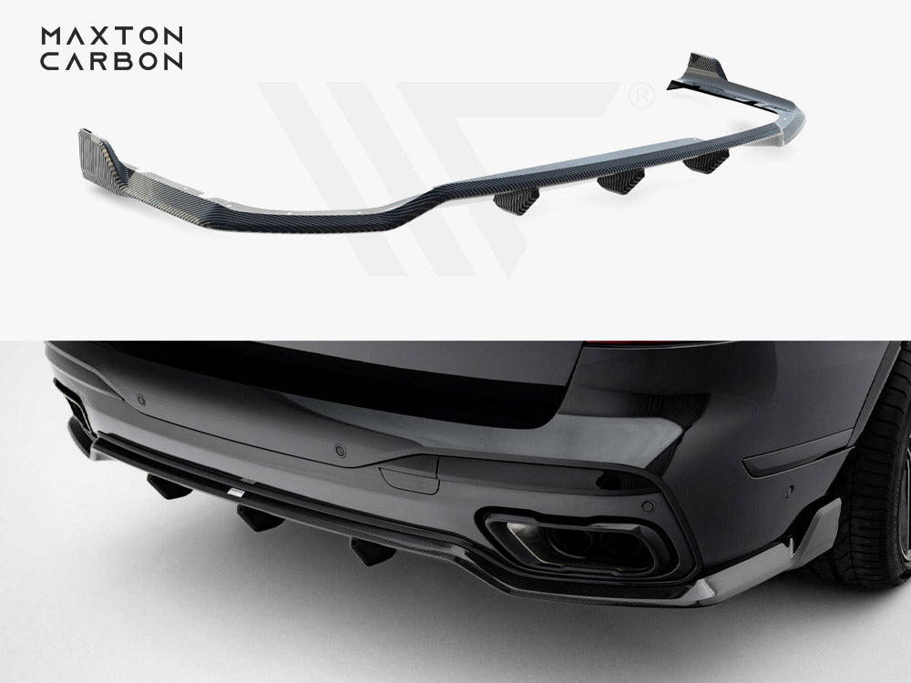 Carbon Fiber Rear Diffuser Bmw X7 M-Pack G07 Facelift