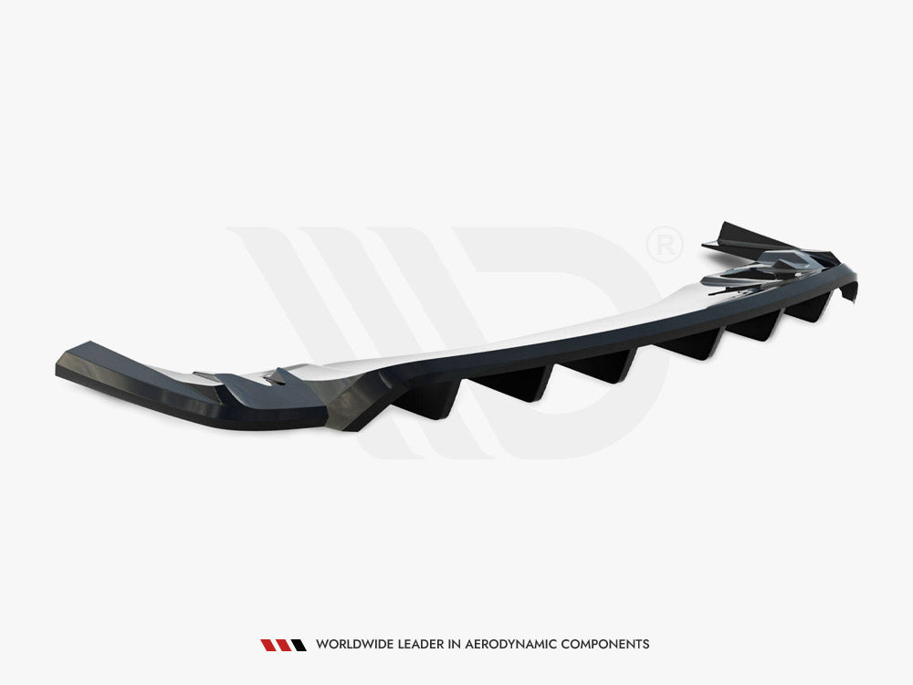 Rear Splitter (Vertical Bars) Porsche Taycan Turbo S Mk1