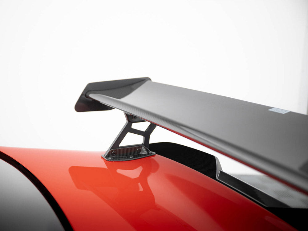Carbon Spoiler With Internal Brackets Uprights + Led Bmw M2 G87