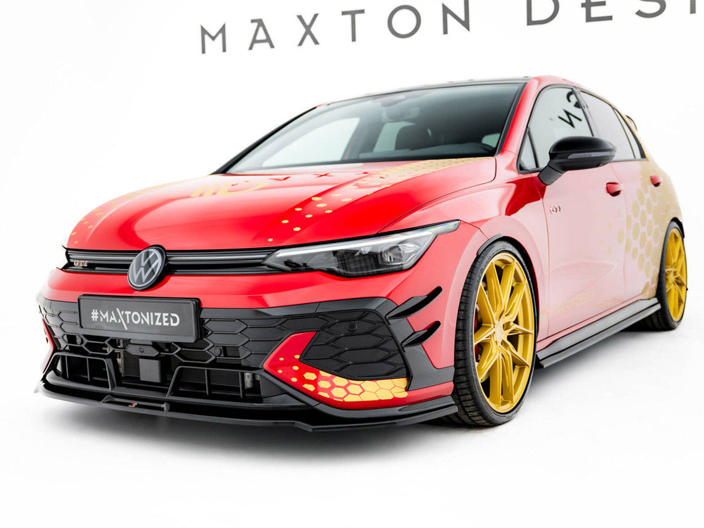 Front Splitter V.3 Volkswagen Golf Gti Clubsport Mk8 Facelift