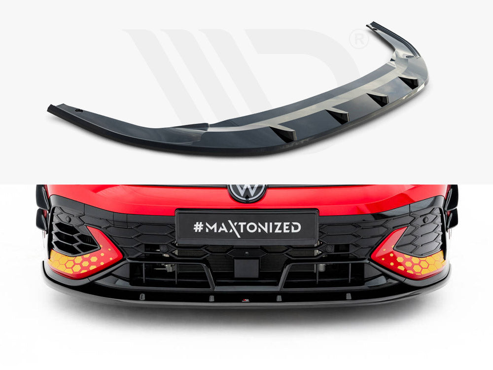 Front Splitter V.2 Volkswagen Golf Gti Clubsport Mk8 Facelift