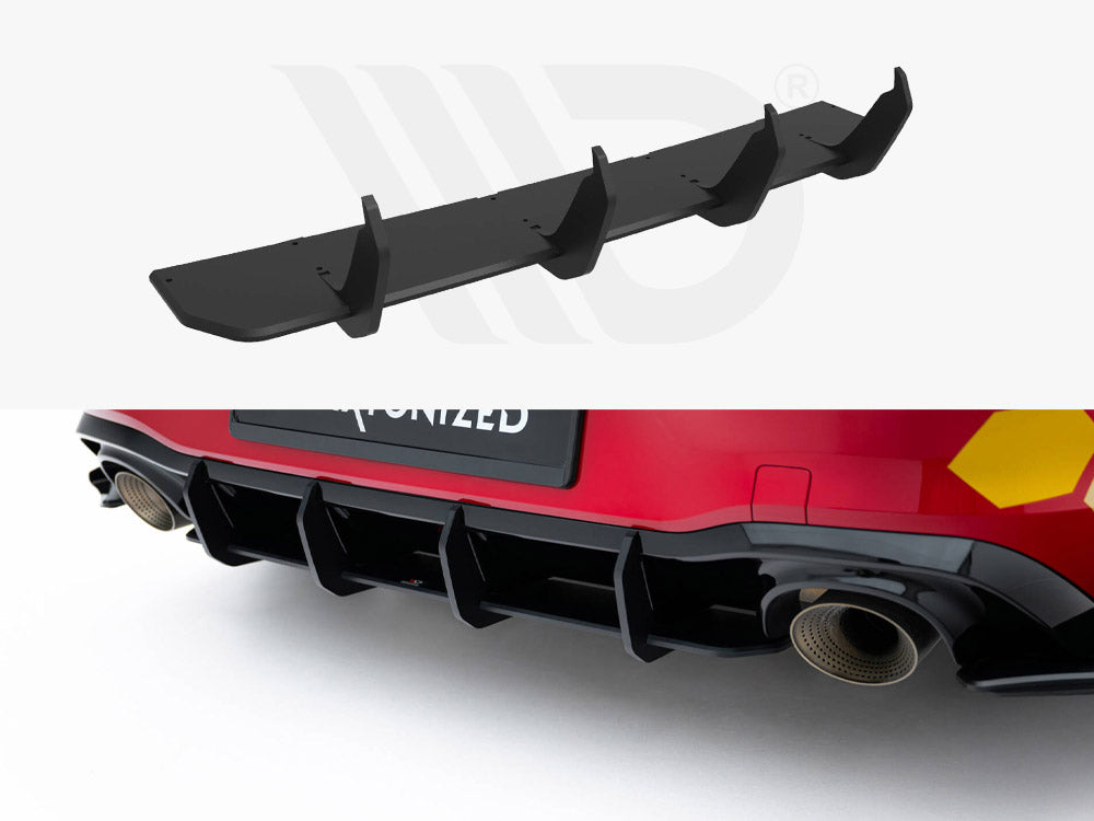 Street Pro Rear Diffuser V.2 Volkswagen Golf Gti Clubsport Mk8 Facelift