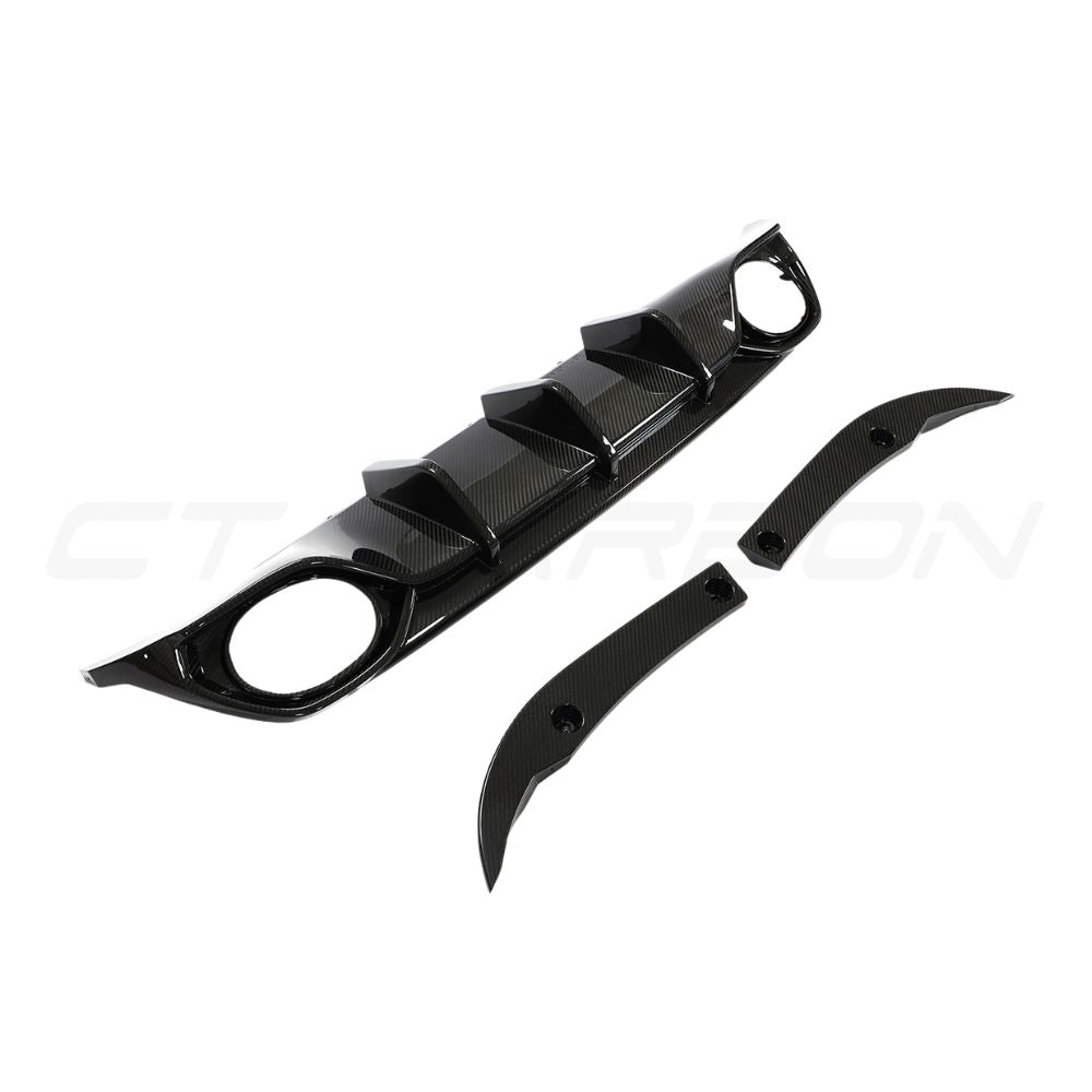 AUDI RS3 8Y 2022-2024 SALOON CARBON FIBRE DIFFUSER - CT DESIGN