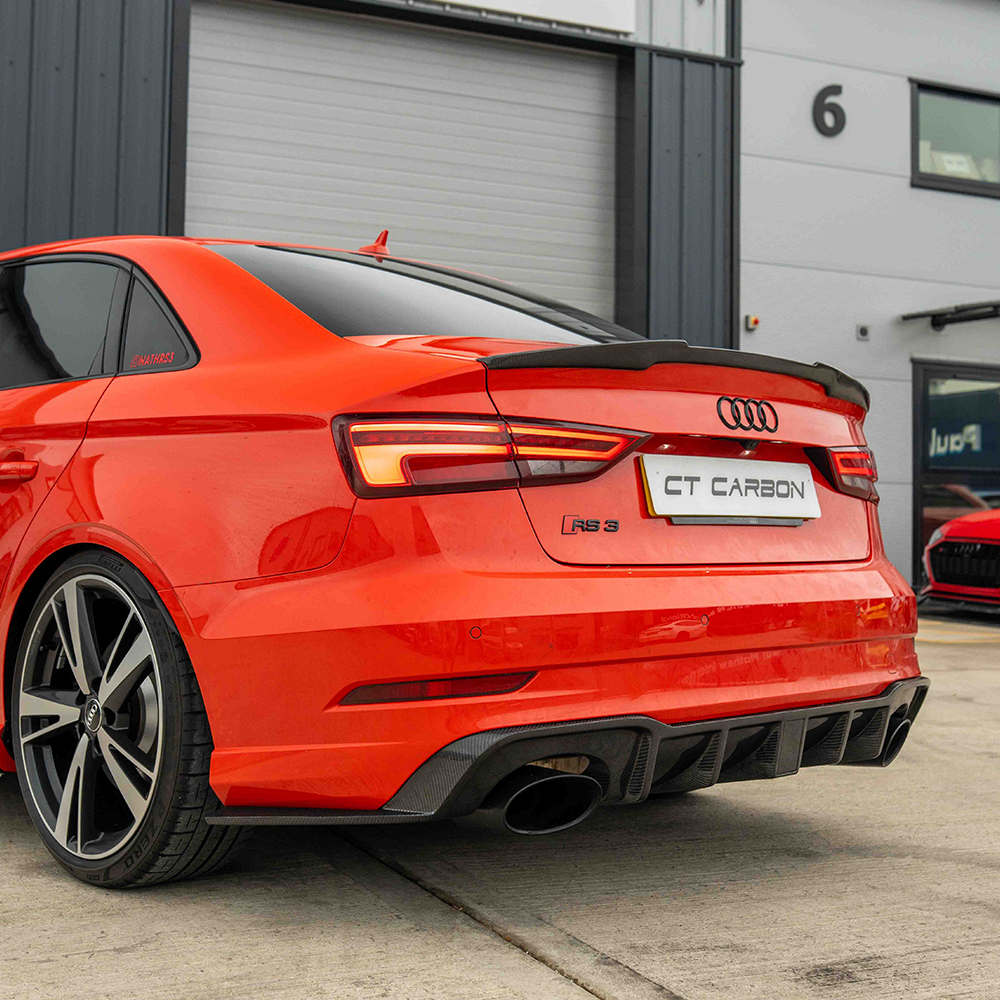AUDI A3 S3 RS3 8V SALOON CARBON FIBRE SPOILER - V STYLE