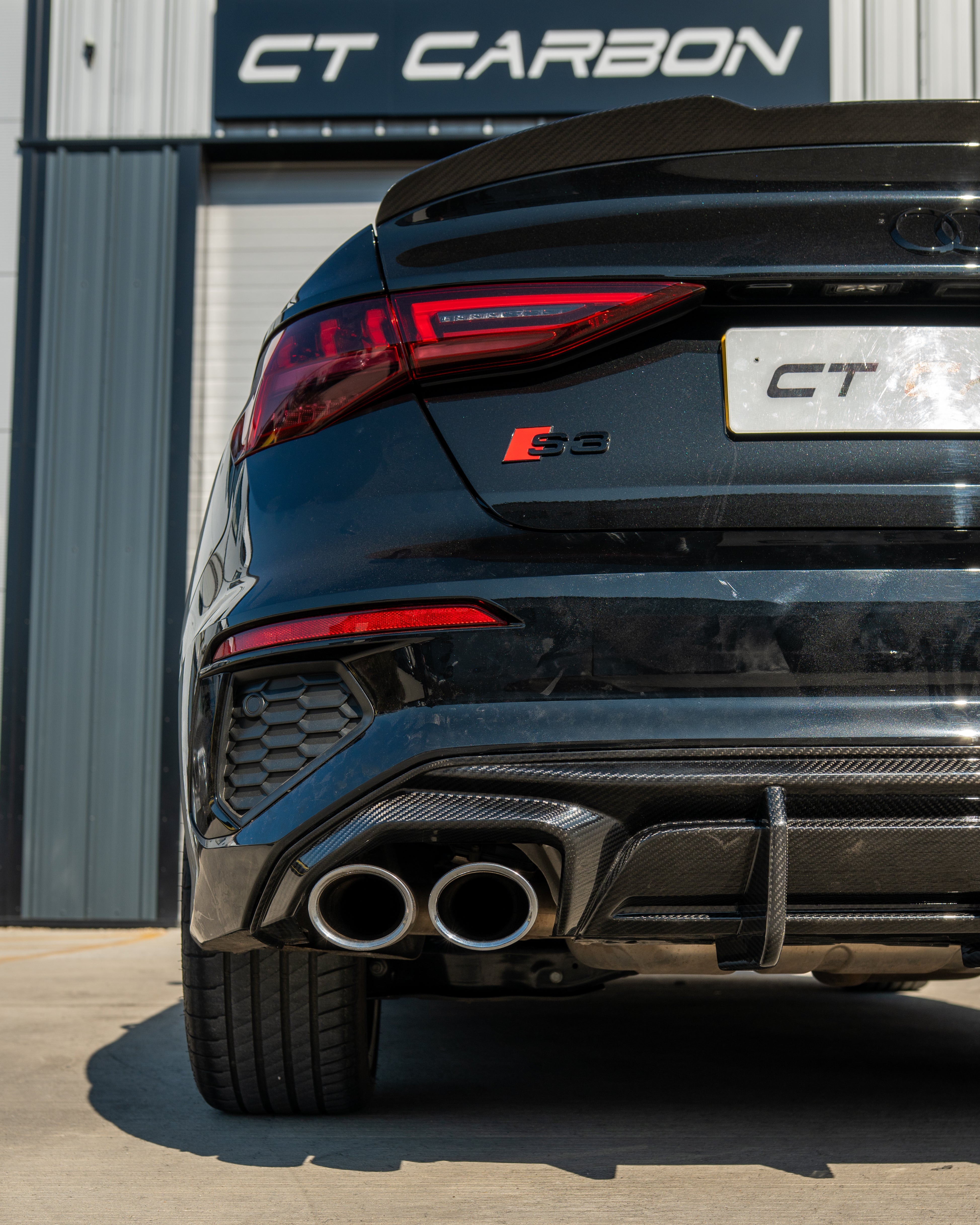 AUDI A3/S3 8Y 2020+ CARBON FIBRE DIFFUSER - CT DESIGN