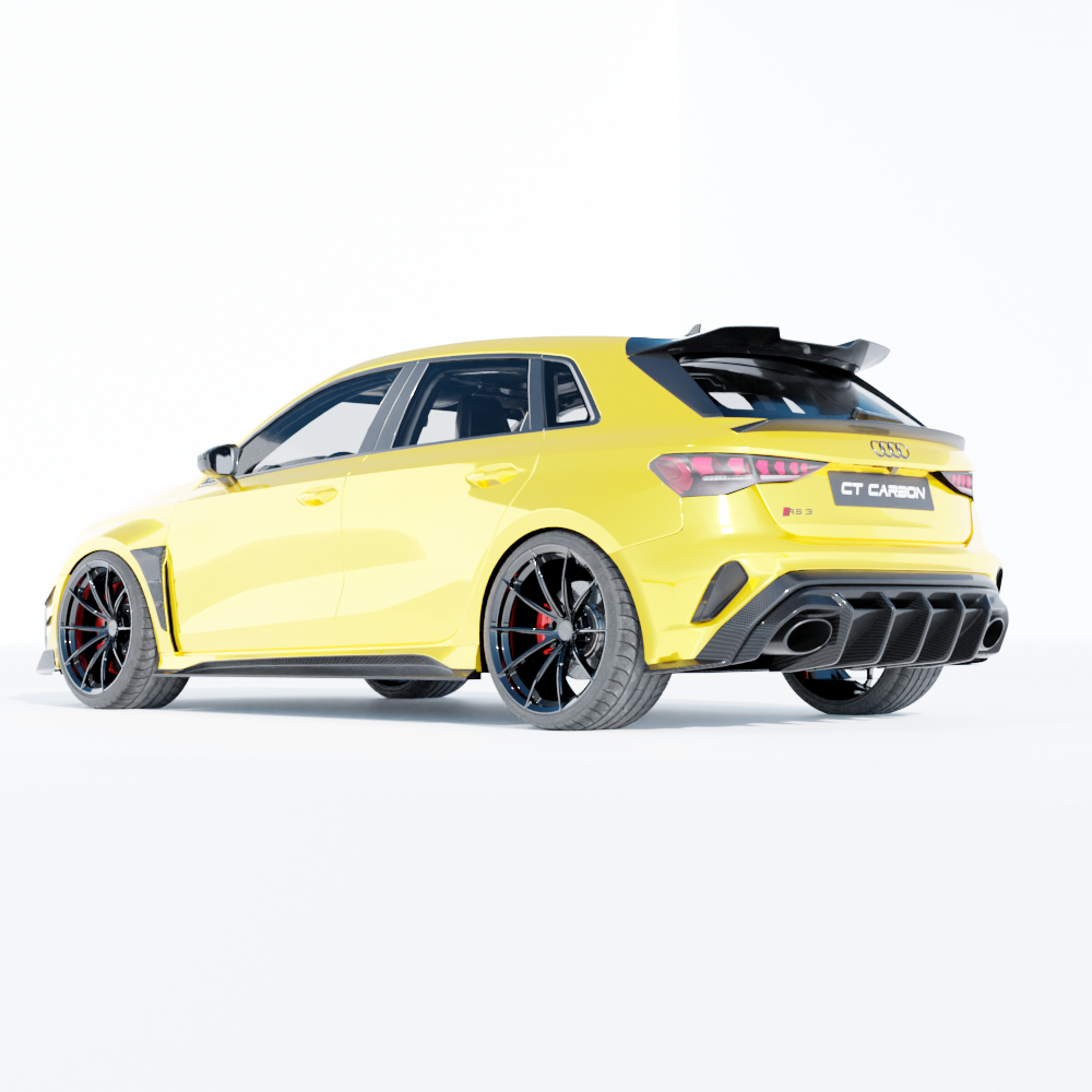 AUDI A3/S3/RS3 8Y 2022+ SPORTBACK CARBON FIBRE SPOILER - CT DESIGN V2