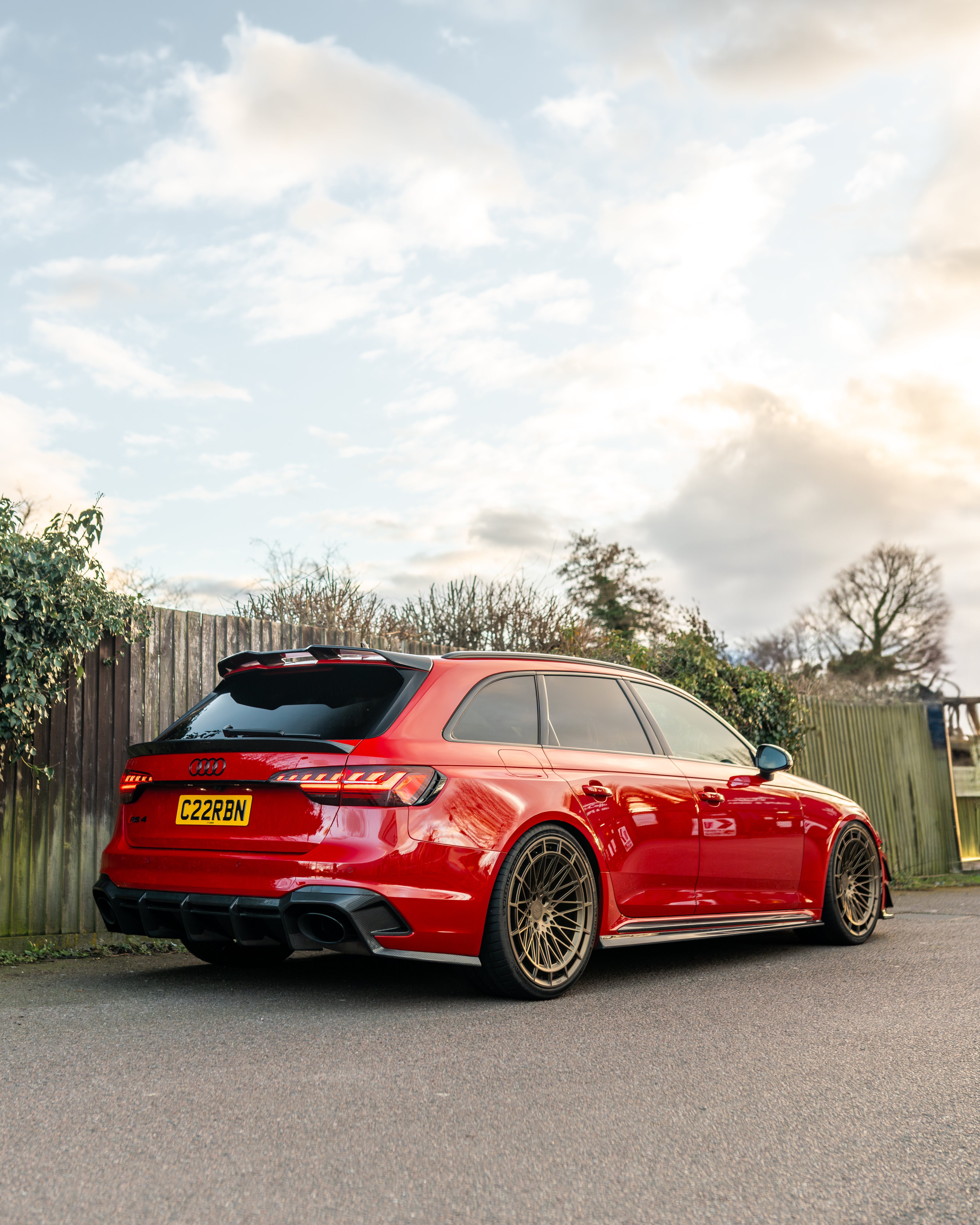 AUDI RS4 B9.5 CARBON FIBRE SIDE SKIRTS - CT DESIGN