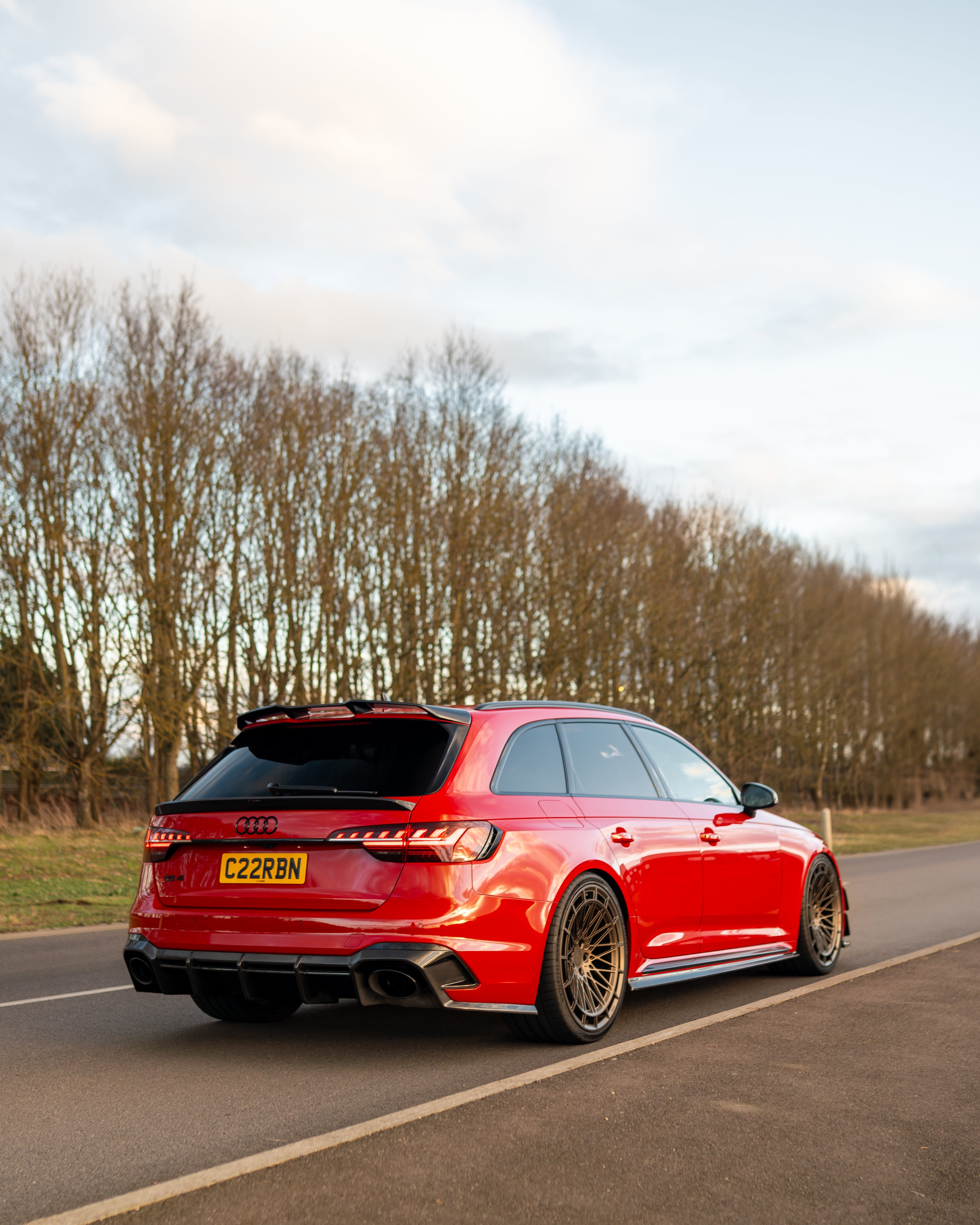 AUDI RS4 B9 & B9.5 2016-2024 CARBON FIBRE DIFFUSER - CT DESIGN