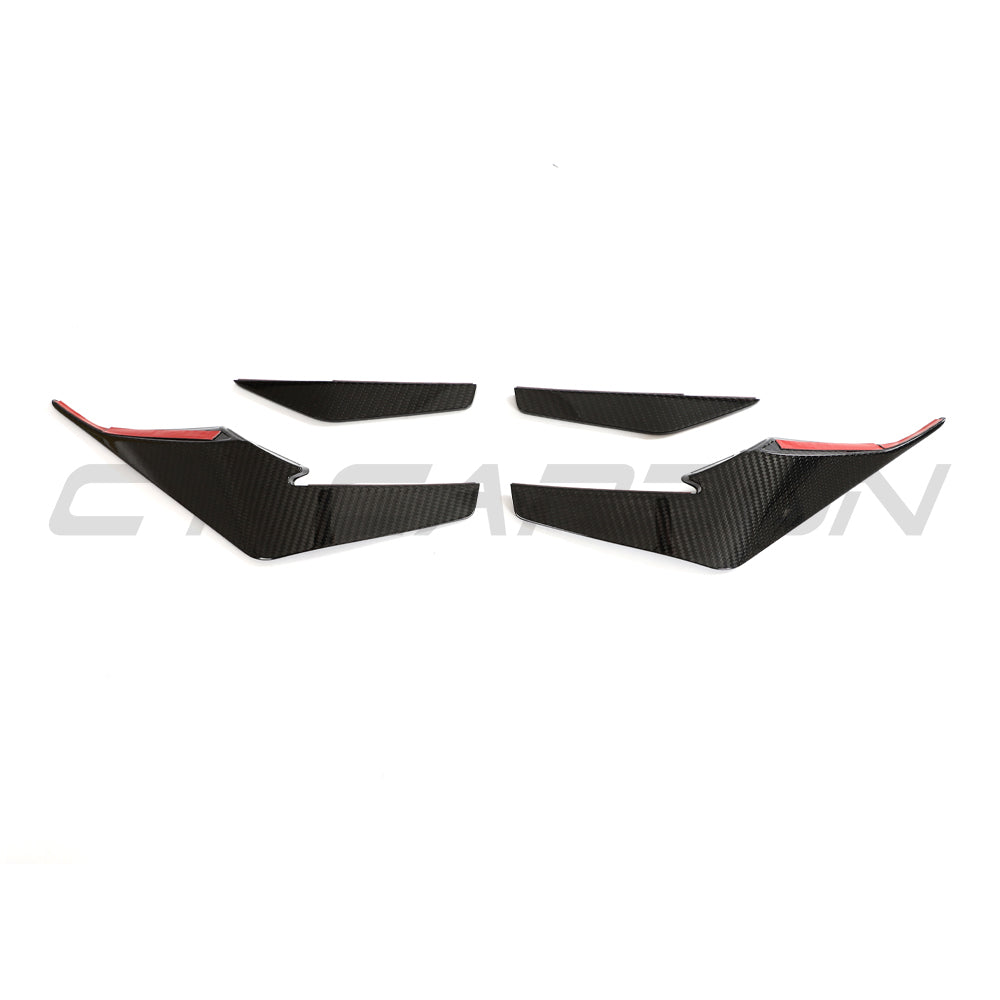 AUDI R8 V10 GEN 2.5 2020-2023 CARBON FIBRE FRONT CANARDS