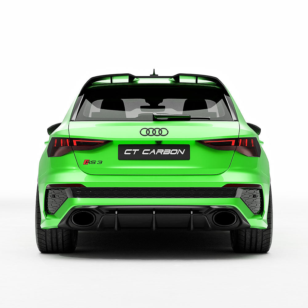 AUDI RS3 8Y 2022-2024 CARBON FIBRE REAR DIFFUSER V2 - CT DESIGN