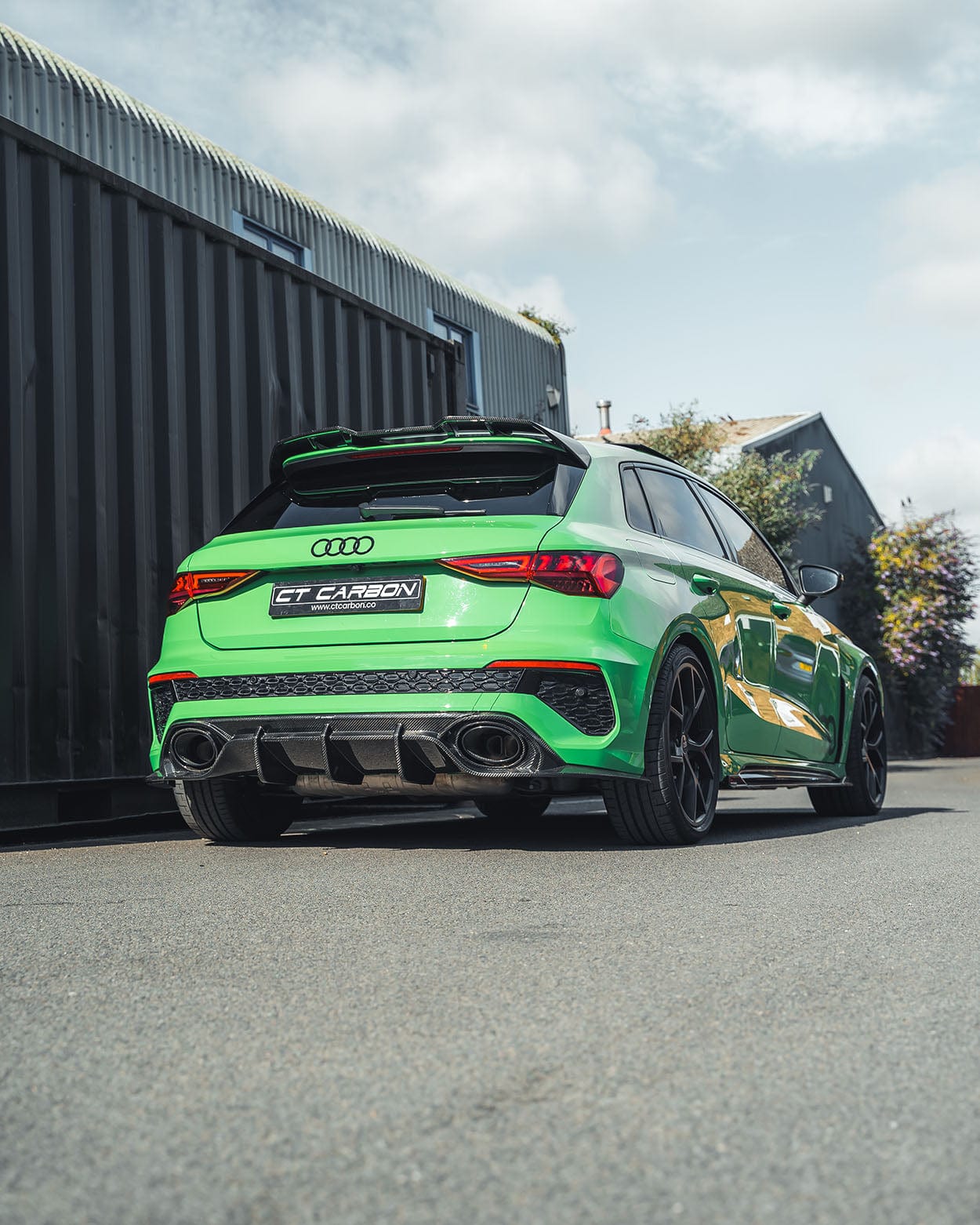 CT CARBON SPLITTER AUDI RS3 8Y SPORTBACK CARBON FIBRE DIFFUSER - CT DESIGN