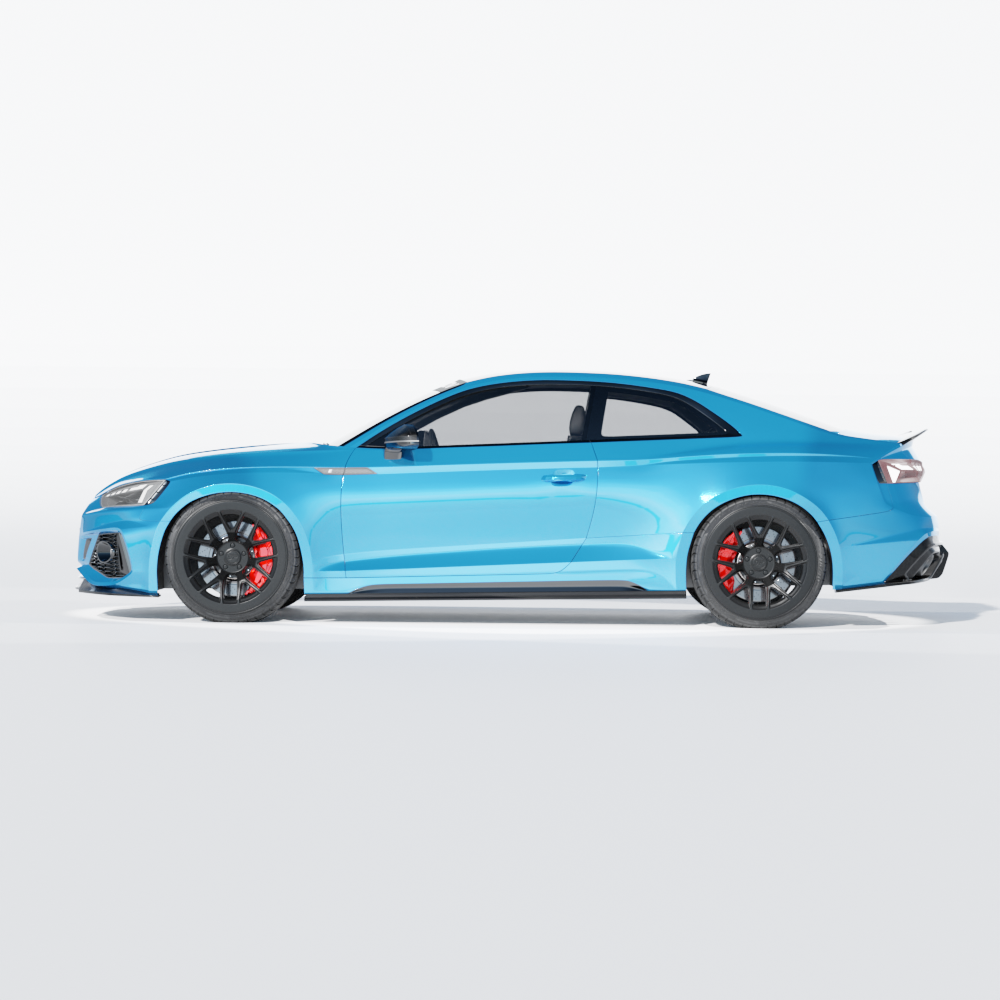 AUDI RS5 B9.5 COUPE 2020-2024 CARBON FIBRE SIDE SKIRTS - CT DESIGN