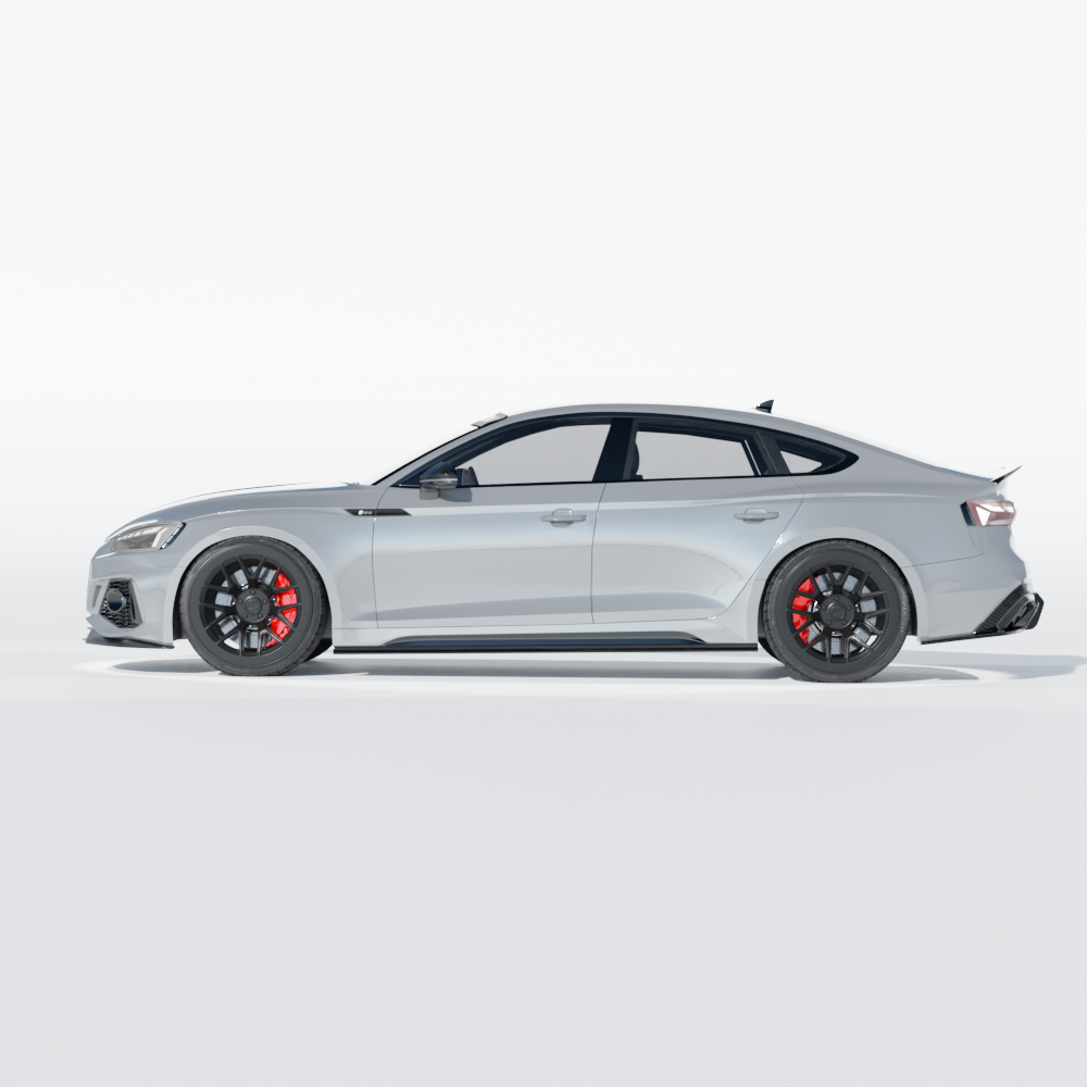AUDI RS5 B9.5 SPORTBACK 2020-2024 CARBON FIBRE SIDE SKIRTS - CT DESIGN