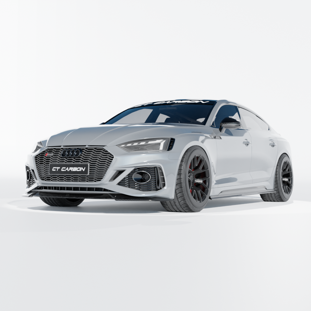 AUDI RS5 B9.5 SPORTBACK 2020-2024 CARBON FIBRE SIDE SKIRTS - CT DESIGN