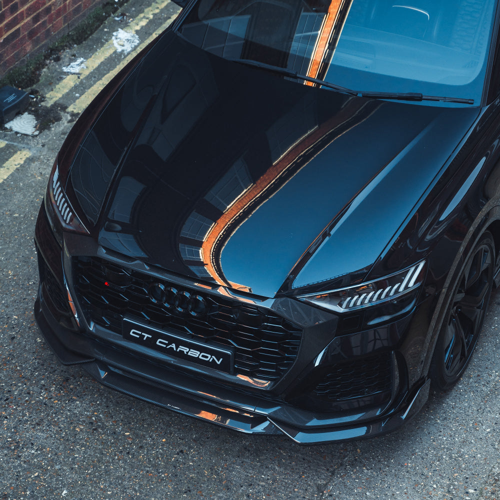 AUDI RSQ8 2020-2025 CARBON FIBRE FRONT SPLITTER - CT DESIGN