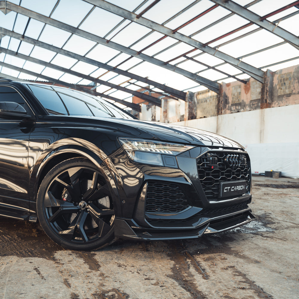 AUDI RSQ8 2020-2025 CARBON FIBRE FRONT SPLITTER - CT DESIGN