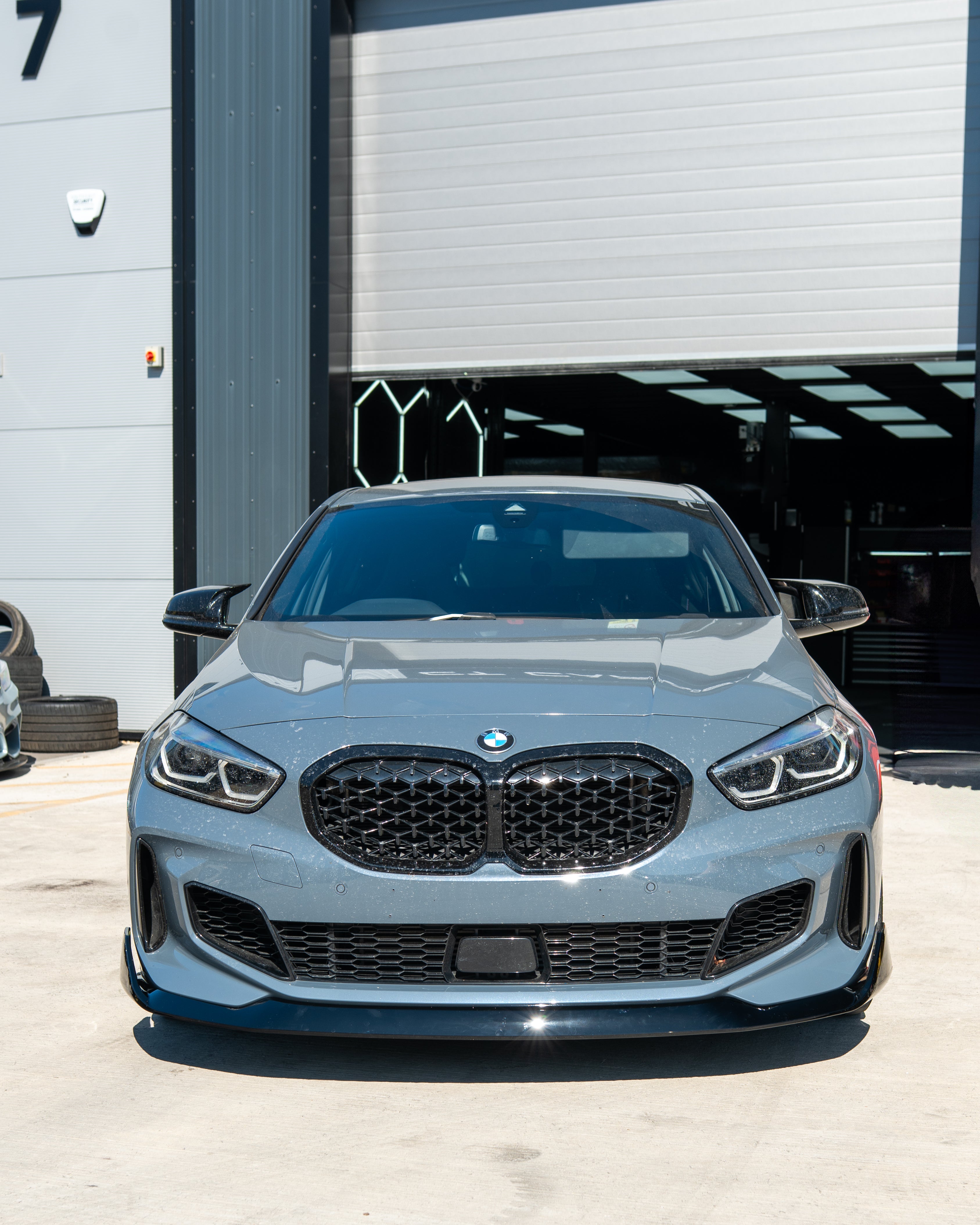 BMW F40 1 SERIES GLOSS BLACK SPLITTER - V1