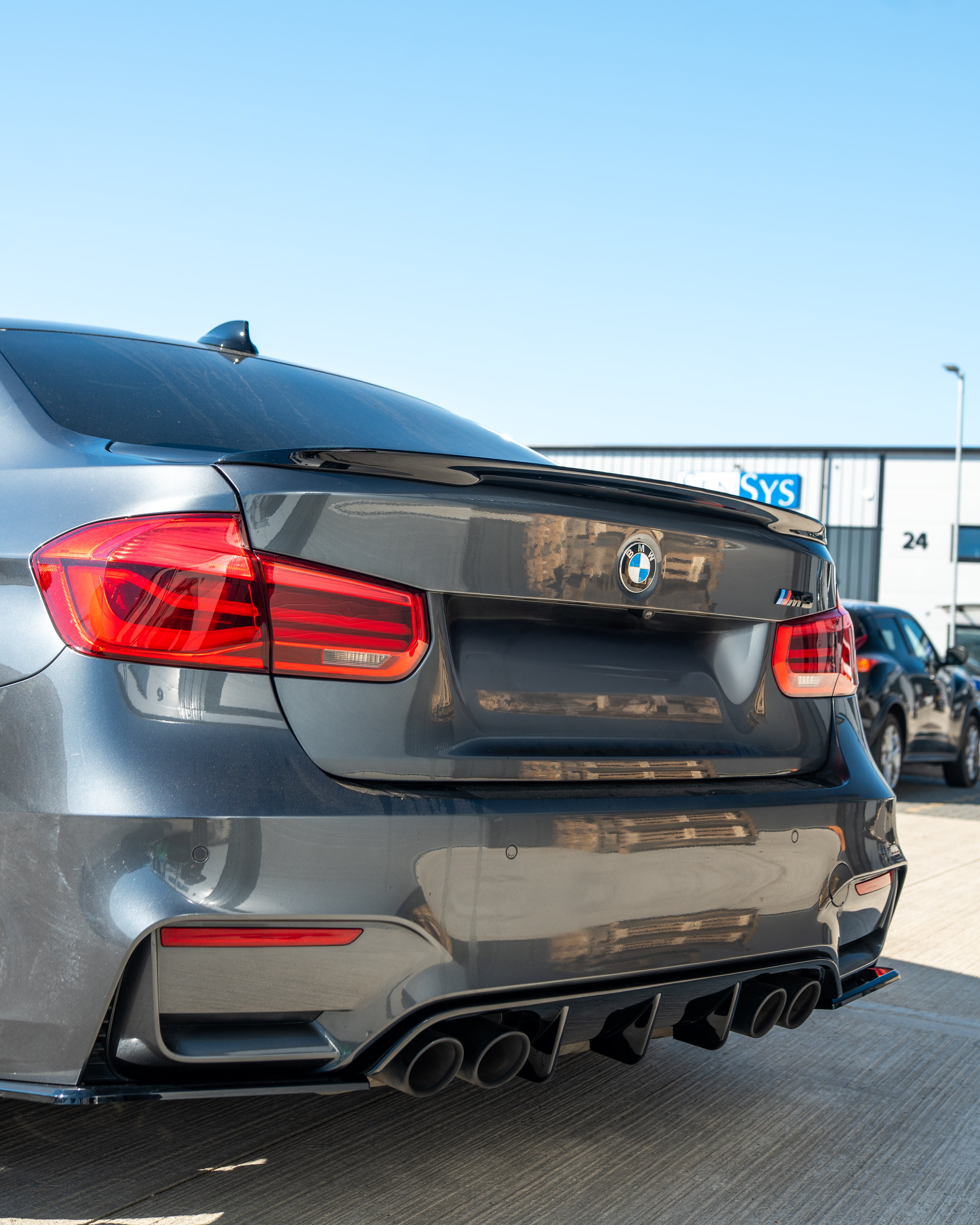 BMW 3 SERIES F30 GLOSS BLACK SPOILER - MP STYLE - BLAK BY CT CARBON