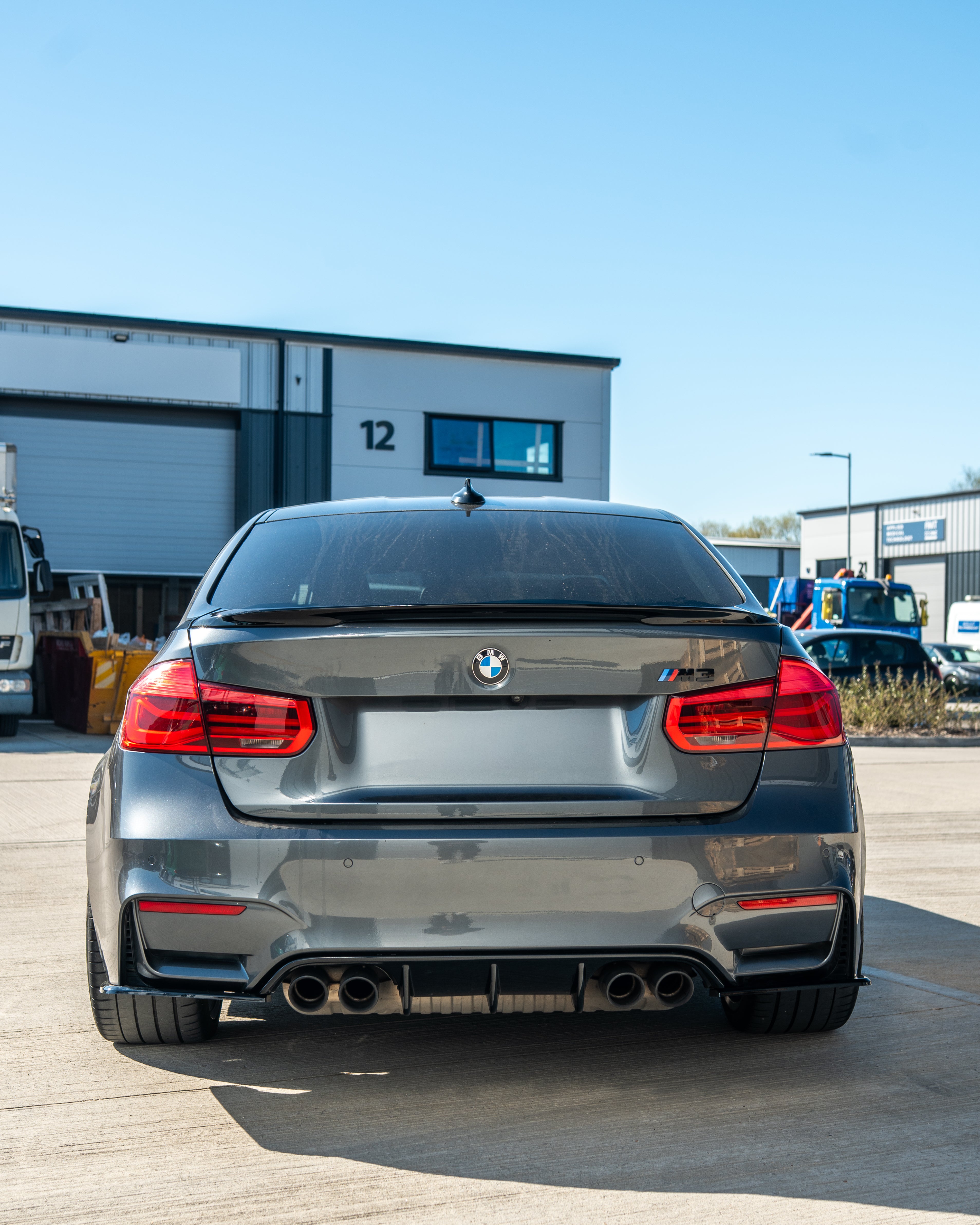 BMW M3/M4 (F80 F82 F83) GLOSS BLACK DIFFUSER - V STYLE