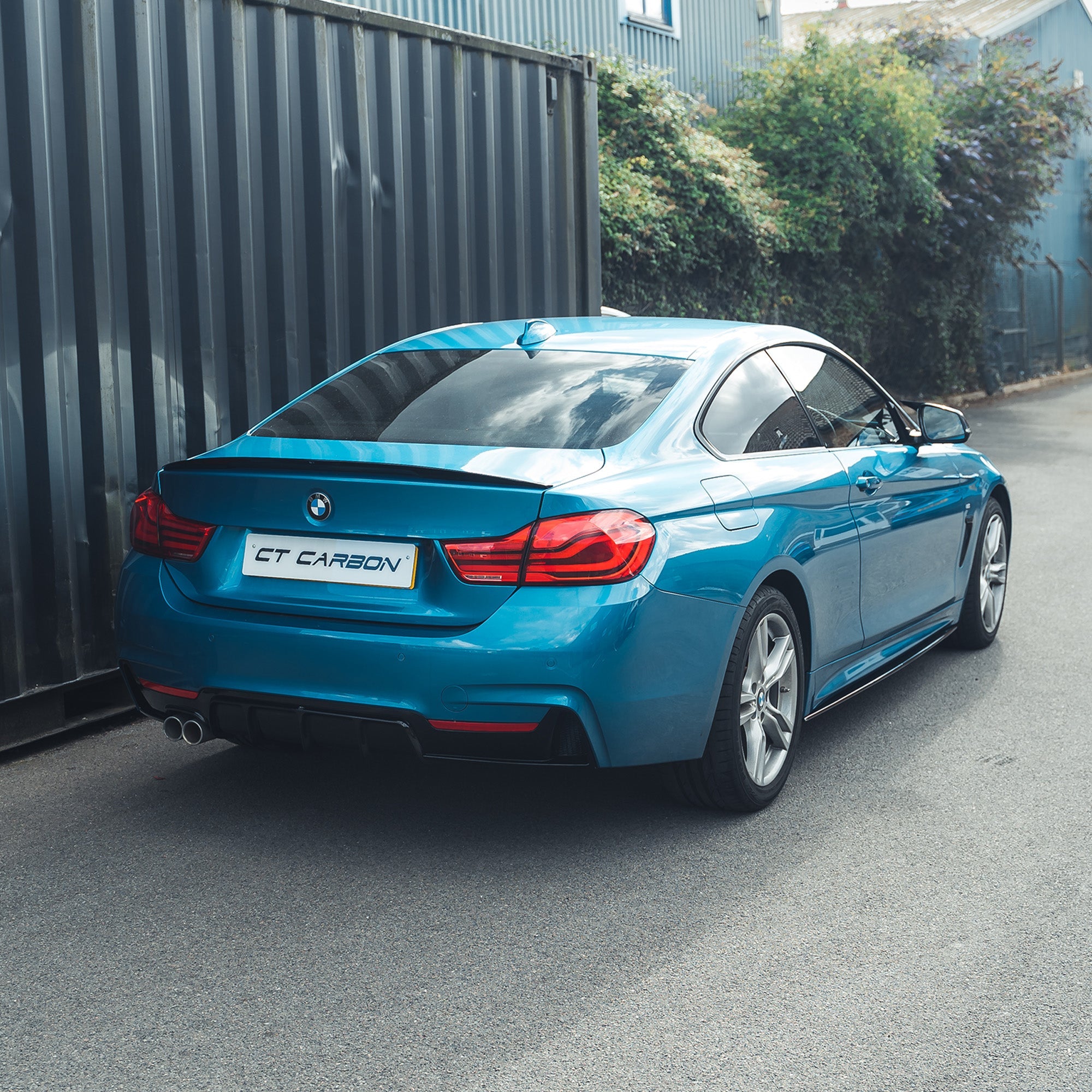 BMW 4 SERIES F32 GLOSS BLACK FULL KIT (TWIN EXHAUST) - MP STYLE - BLAK BY CT CARBON