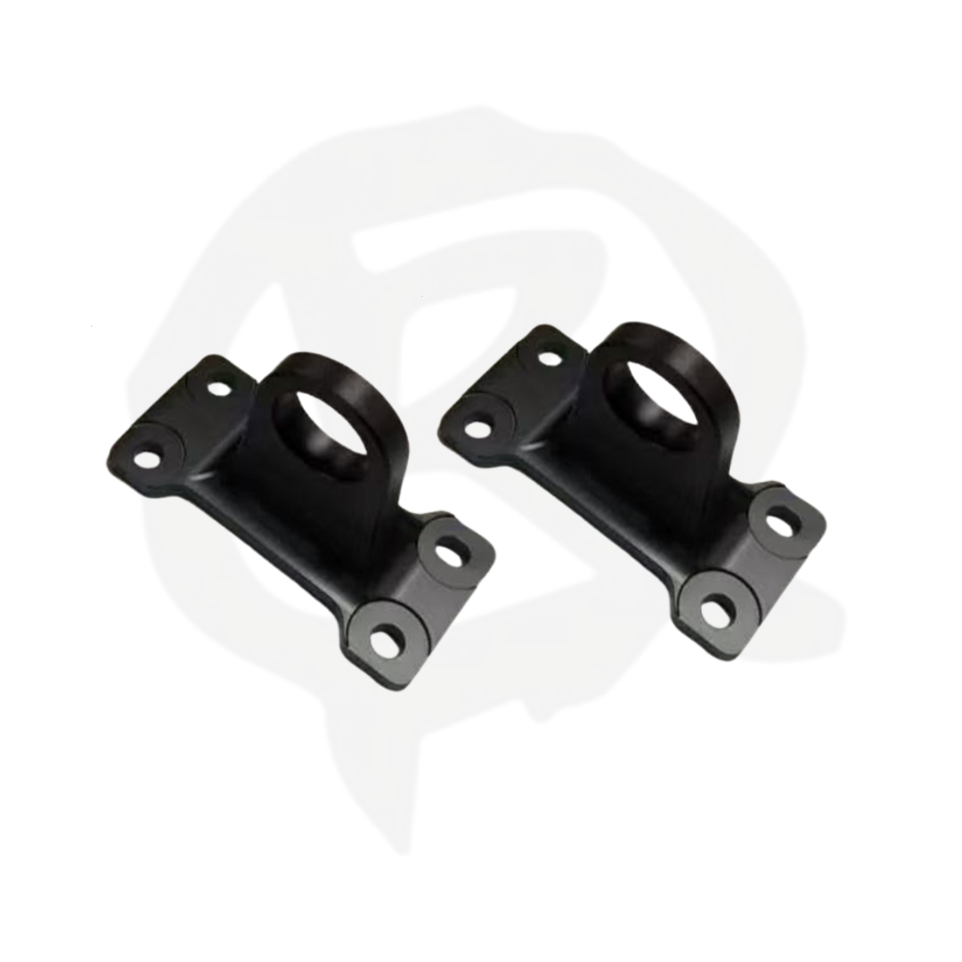 Defender L663 Premium Towing Loops (Pair) - Gloss Black / Red