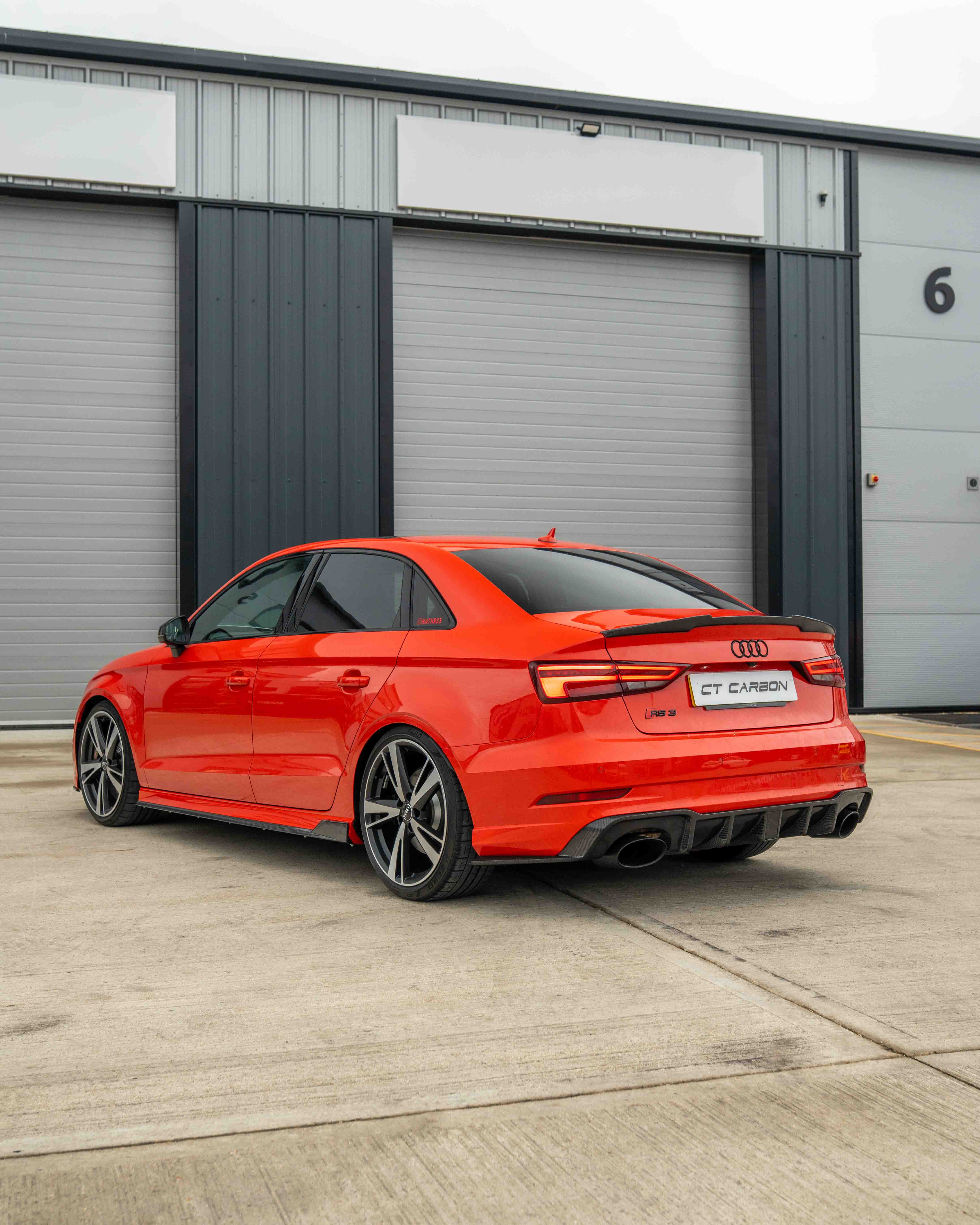 AUDI A3 S3 RS3 8V SALOON CARBON FIBRE SPOILER - V STYLE