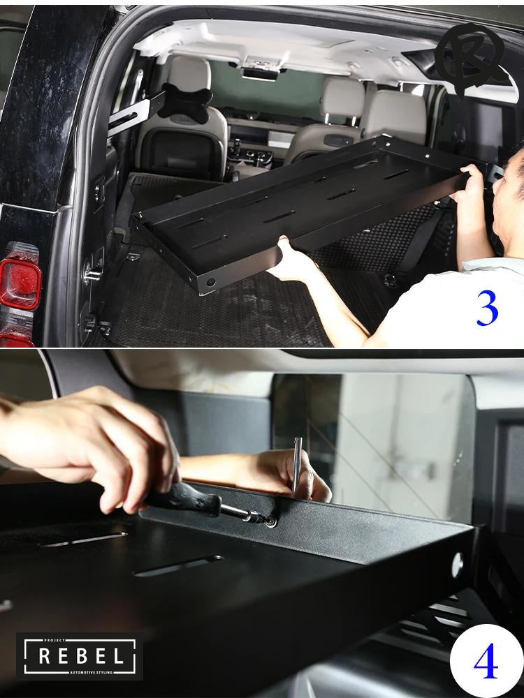 Defender L663 Loadspace Rear Boot Cargo Shelf