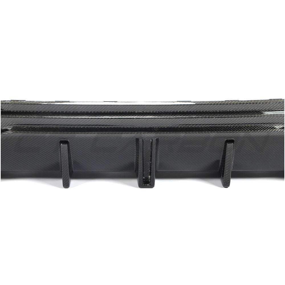 BMW 4 SERIES 2020+ G22/G23 QUAD TIP CARBON FIBRE DIFFUSER