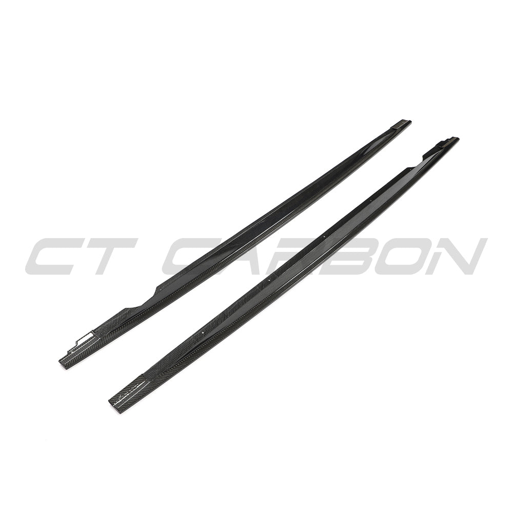 VW GOLF MK8 2020+ R CARBON FIBRE SIDE SKIRTS - V2
