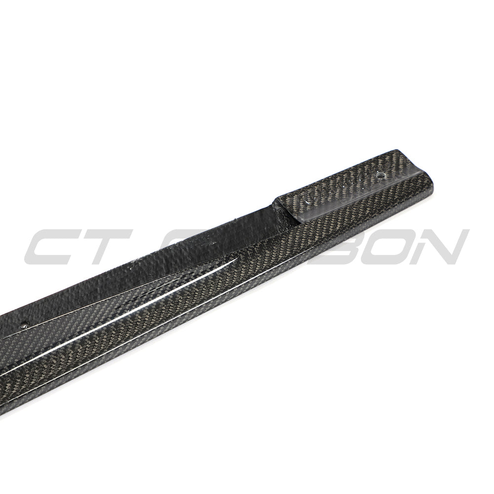 VW GOLF MK8 2020+ R CARBON FIBRE SIDE SKIRTS - V2