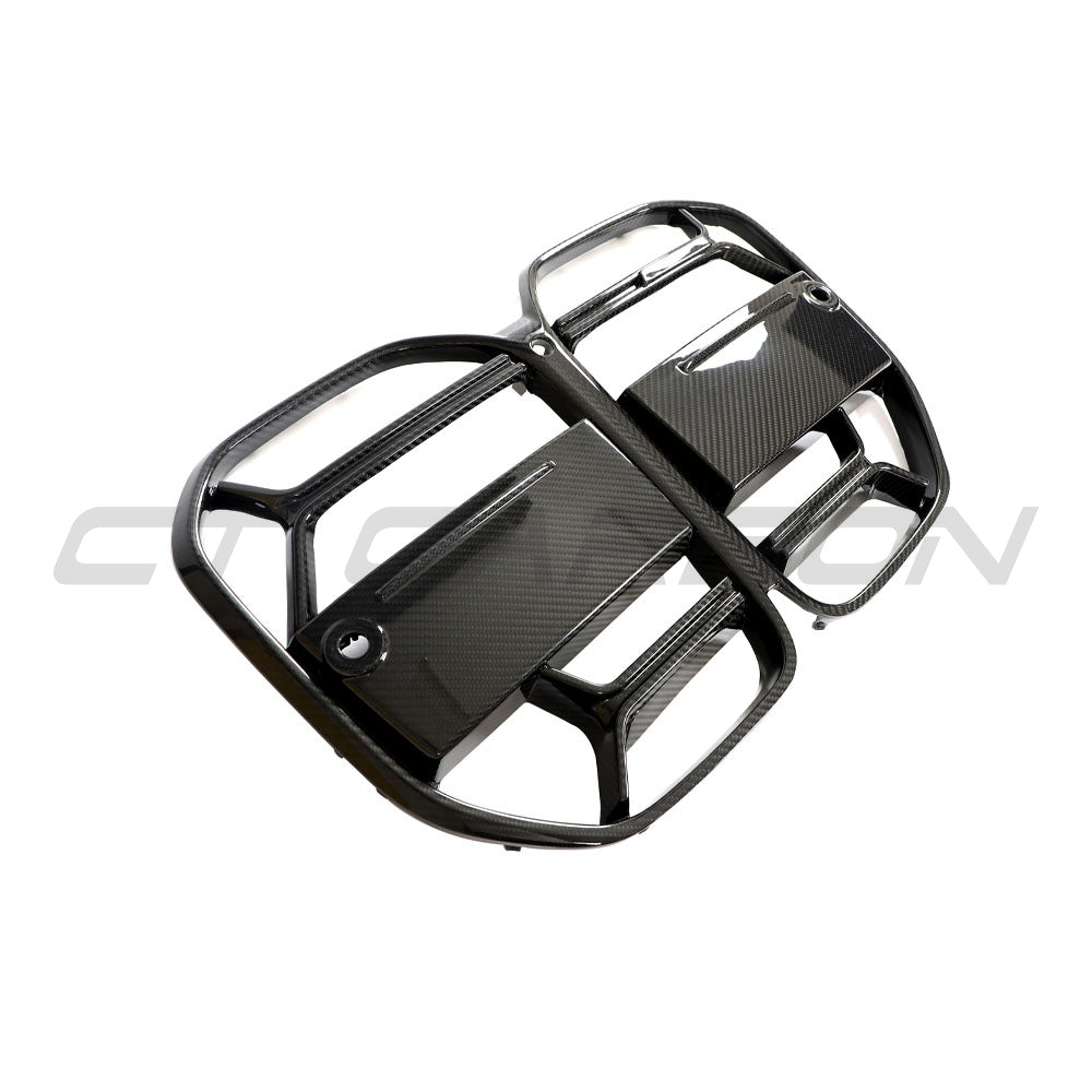 BMW 4 SERIES 2020+ G22/G23 CARBON FIBRE CSL GRILLE - WITHOUT ACC