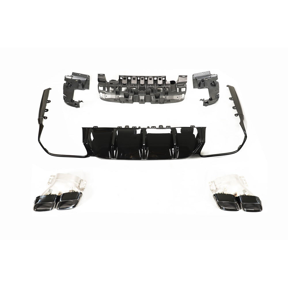 MERCEDES C238 2017-2020 E-CLASS COUPE QUAD TIP DIFFUSER