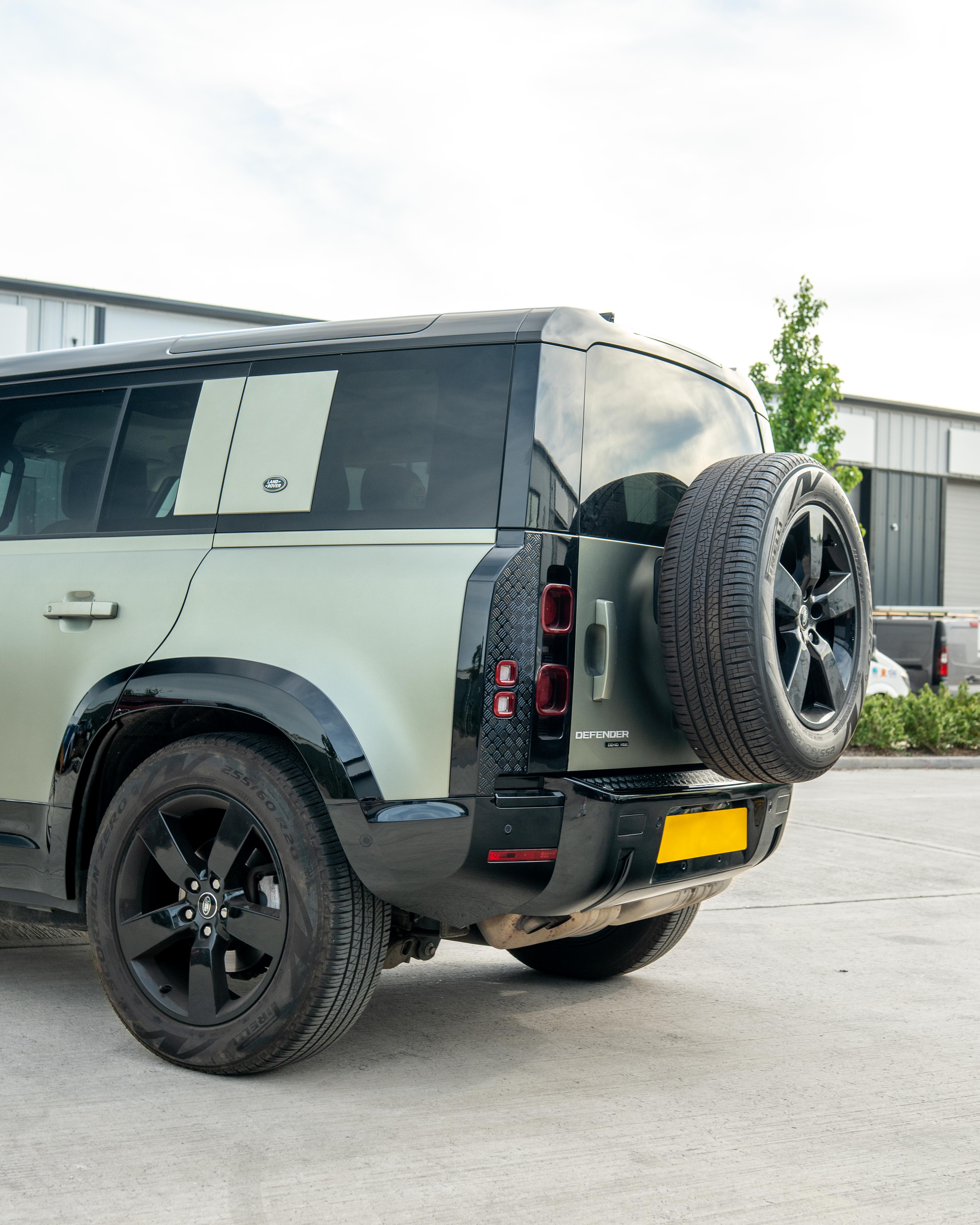 LAND ROVER DEFENDER L663 110 GLOSS BLACK ANTI SCRATCH TRIM SET