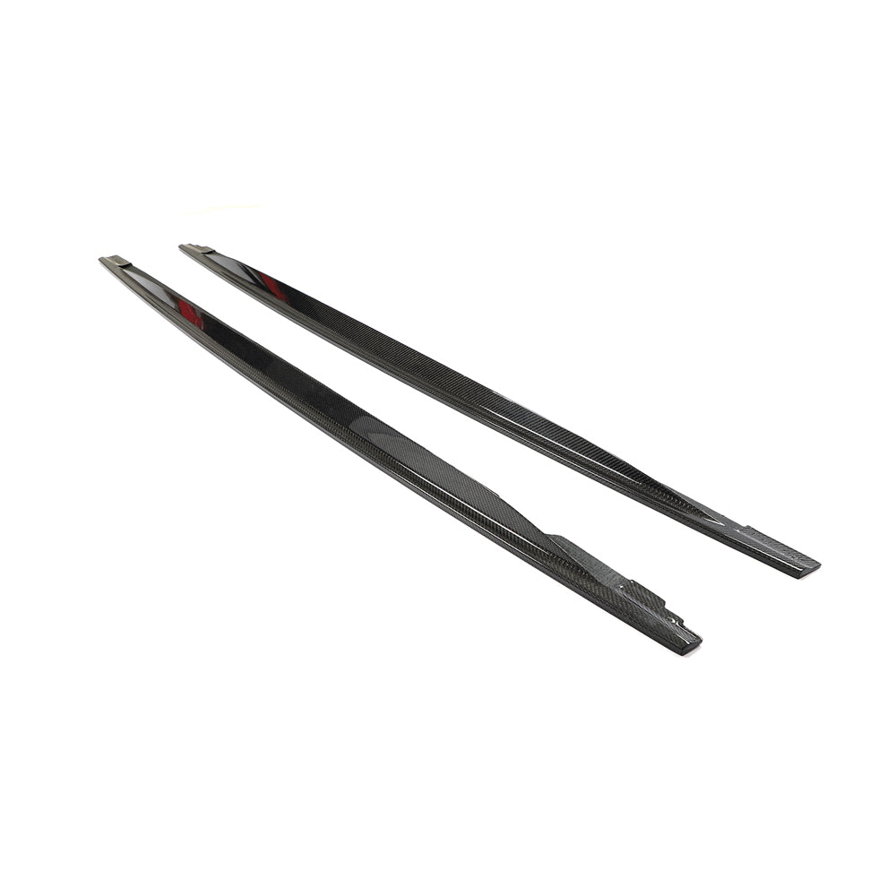 VW GOLF MK8 2020+ R CARBON FIBRE SIDE SKIRTS - V2